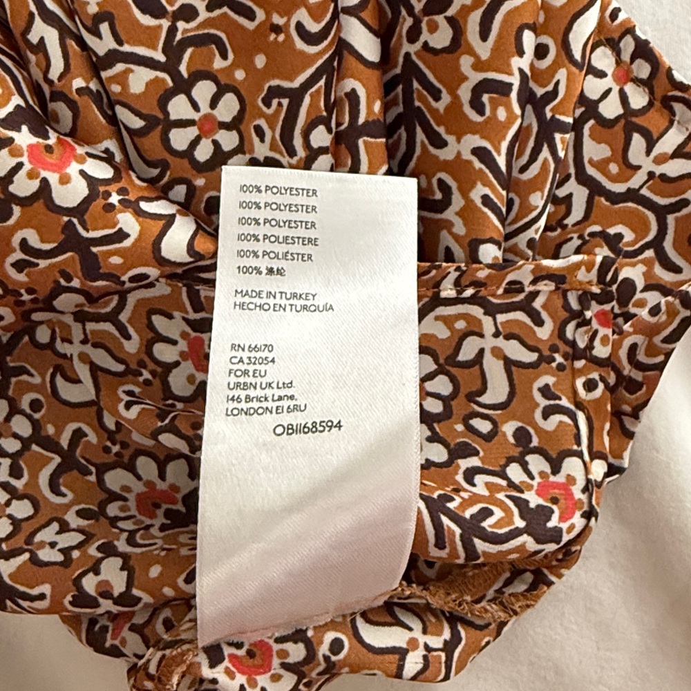 Antropologie Maeve Brown and White Patterned Camisole - Picture 8 of 8